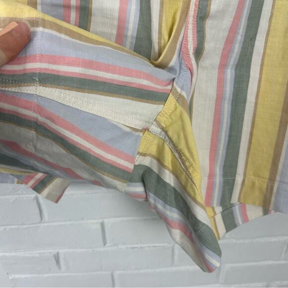 L.L.Bean Plus Size Women's Lakewashed Dock Shorts, Mid-Rise Stripe Size 20W - Picture 8 of 12